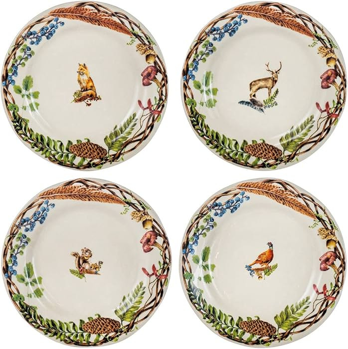 Juliska Forest Walk Dessert/Salad Plate Set of 4 - Dinnerware | Amazon (US)