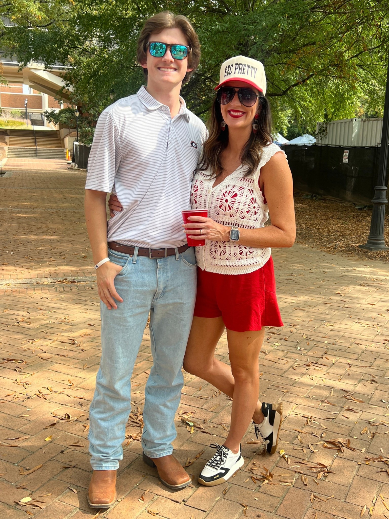 My gameday outfit 🖤❤️. My Sam Edelman sneakers are my all time fave!! And so comfy! 

#LTKSeasonal #LTKFindsUnder100 #LTKStyleTip