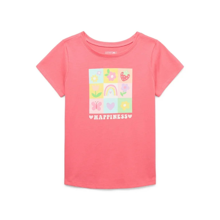 Garanimals Toddler Girls Graphic Tee with Short Sleeves, Sizes 18M-5T | Walmart (US)
