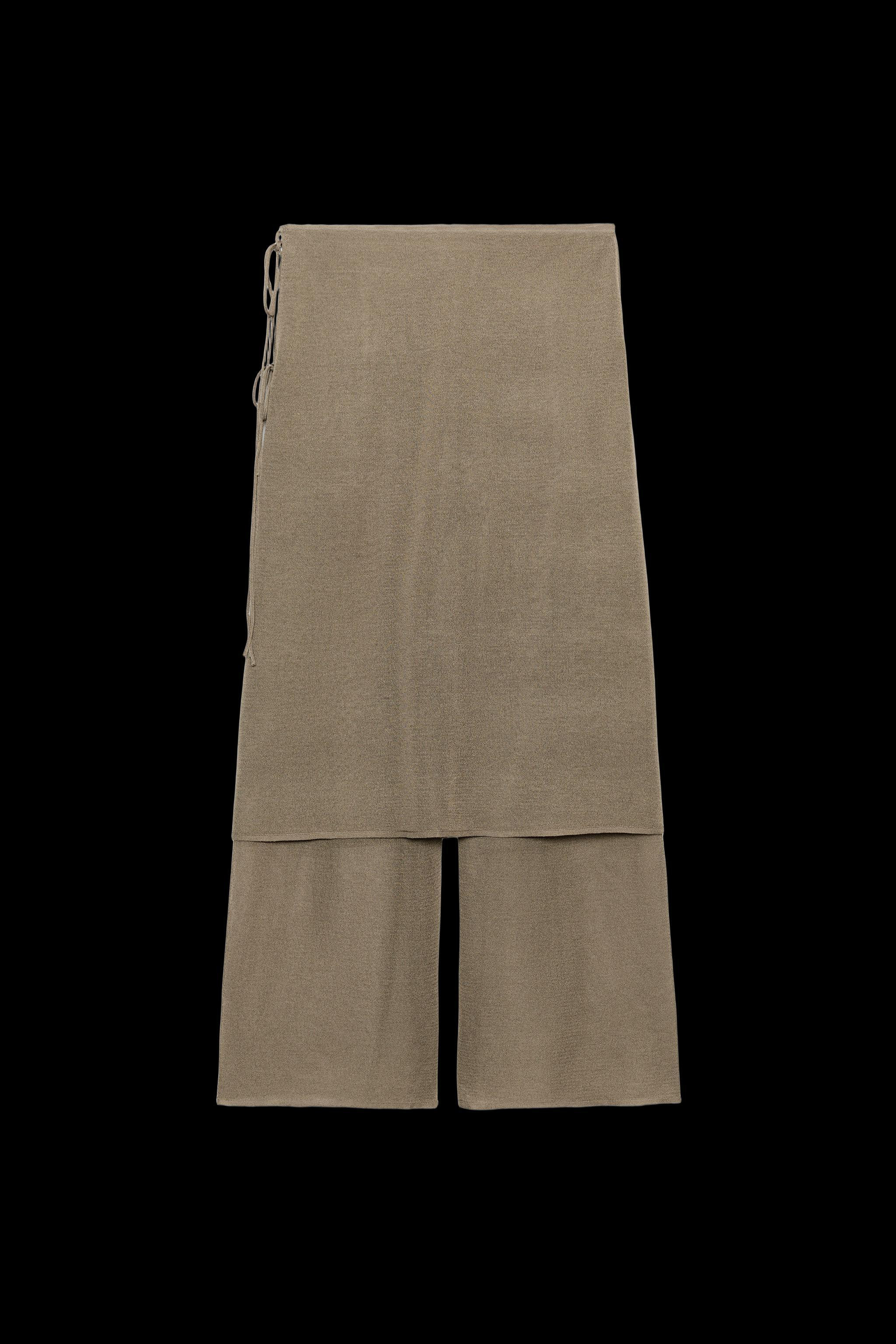 FINE KNIT WRAP TROUSERS | Zara UK