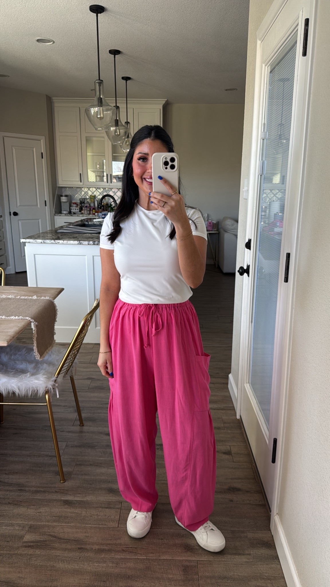 Small top XS pants 

#LTKPetite #LTKootd #LTKWorkwear