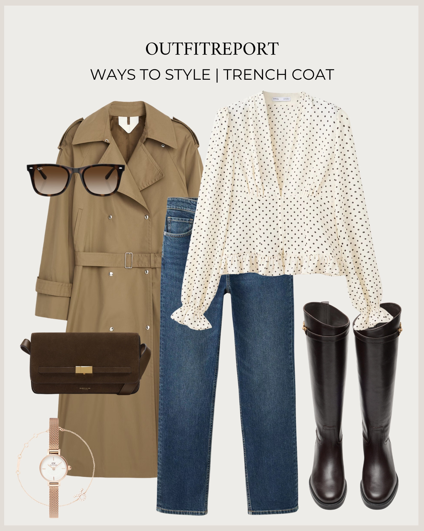 Styling a trench coat knee high boots white long sleeve top blue denim jeans demellier handbag

#LTKautumn #LTKjeans #LTKstyletip