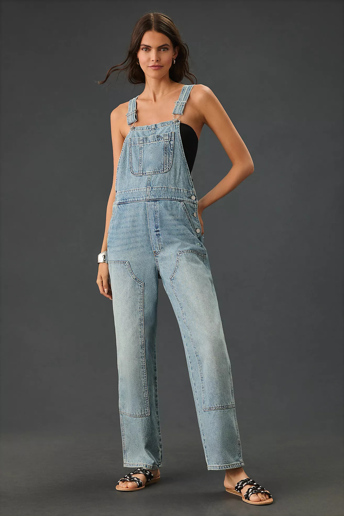 Pistola Arden Relaxed Denim Overalls | Anthropologie (US)