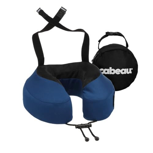 Cabeau Evolution S3 Travel Pillow – Straps to Airplane Seat – Ensures Your Head Won’t Fall Forward – Relax with Plush Memory Foam – Quick-Dry Fabric Keeps You Cool and Dry (Indigo)… | Amazon (US)