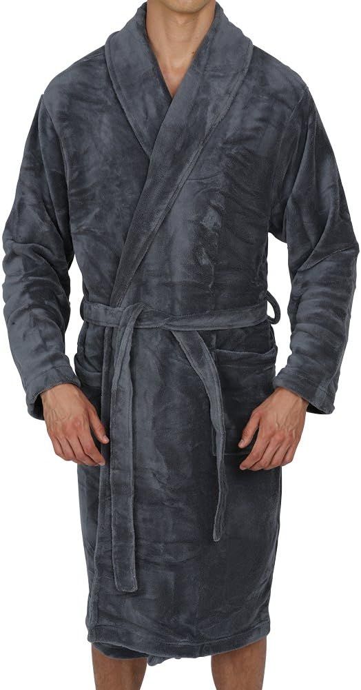 Regency New York Luxurious Men's & Womens Hooded Robe & Shawl Collar Soft Fleece Bathrobe Spa Rob... | Amazon (US)