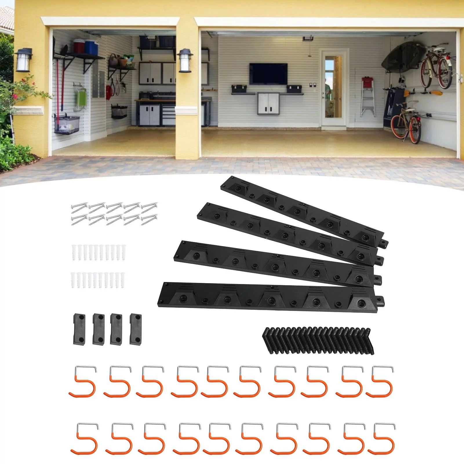 Fdit 64in Garage Storage System Wall Mounted Garage Organizer Garden Tool Organizer A - Walmart.c... | Walmart (US)