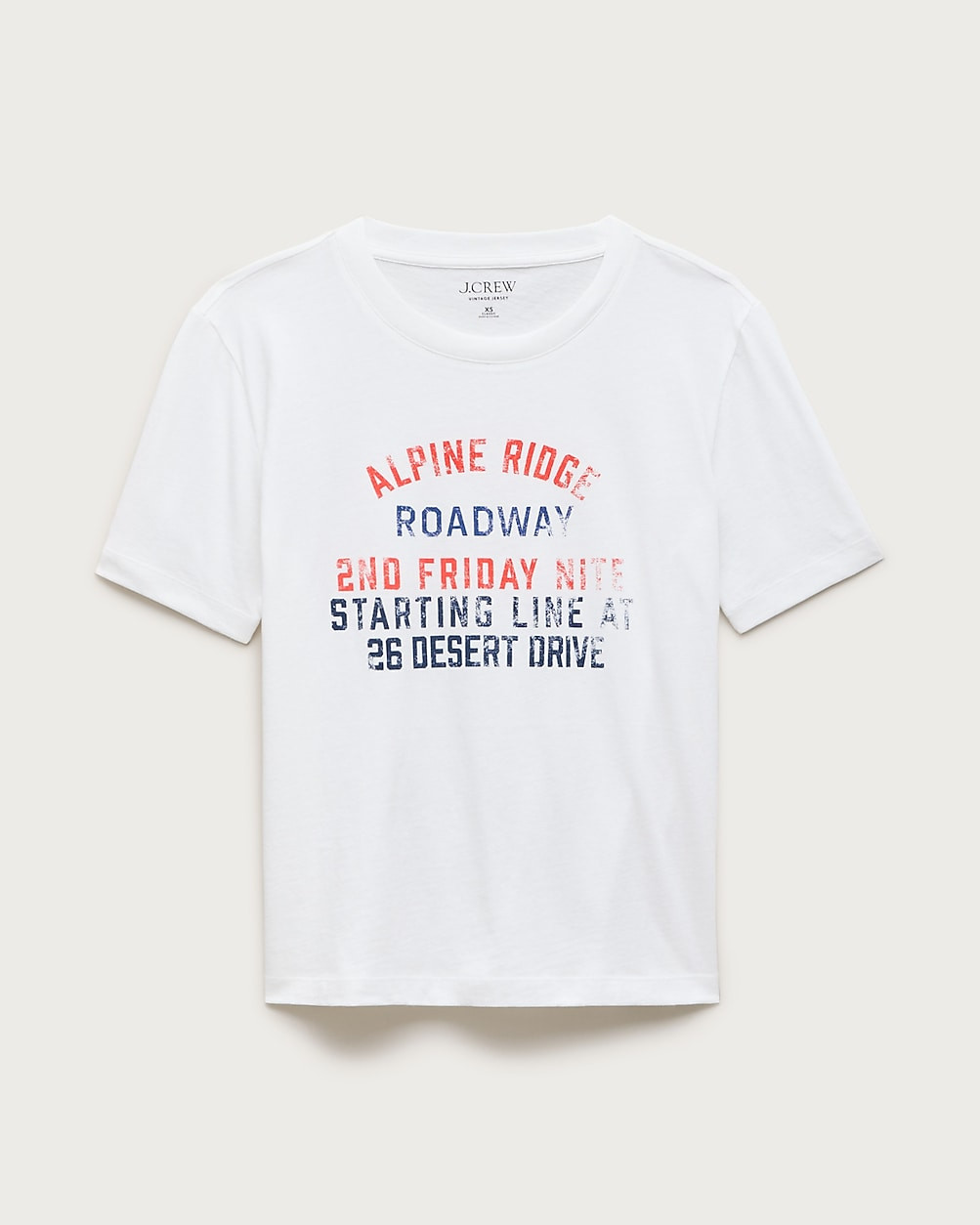 Vintage jersey relaxed-fit "Roadway" graphic T-shirt | J. Crew US