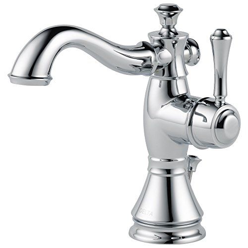 Delta Faucet Cassidy Single Hole Bathroom Faucet, Single Handle Bathroom Faucet Chrome, Bathroom Sin | Amazon (US)