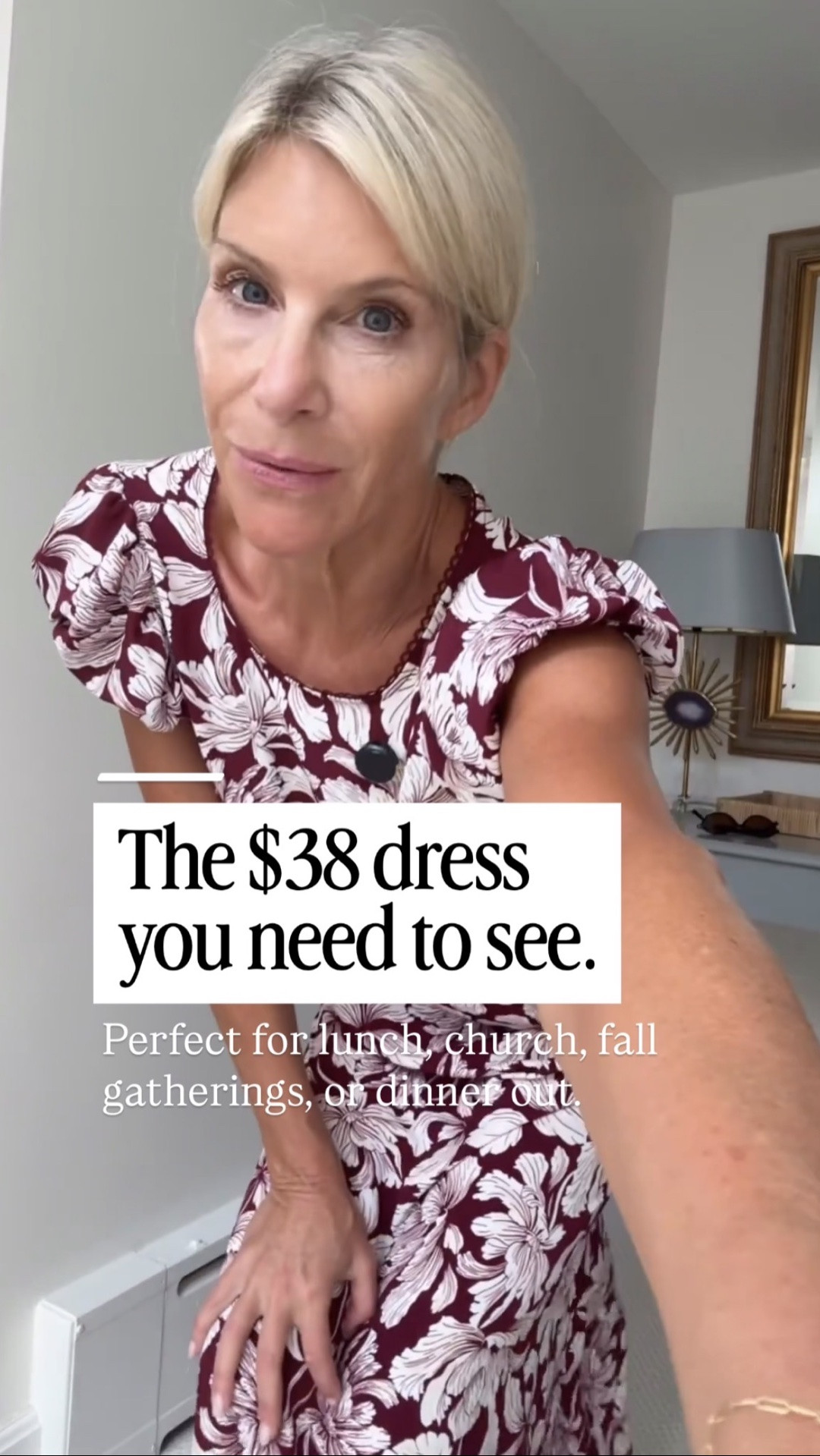 I found the cutest dress for $38! This beautiful burgundy floral dress has the prettiest feminine details and is perfect for right now. 

I’m wearing an XS!

👩‍💻 LTK PRO TIPS
❤️ Heart = Support my posts ;-)
🔖 Save = Get sale & restock alerts for the things you love!
📋 Lists = Keep favorites organized (List ideas: Christmas, Birthdays, and Vacations!)
📲 Share = Send lists and products to a friend (or your daughters like me).
💬 Comment = Ask me anything, and I’ll answer. ;-)