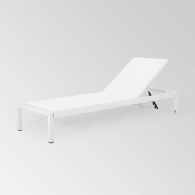 Cape Coral Aluminum & Mesh Chaise Lounge - Christopher Knight Home | Target