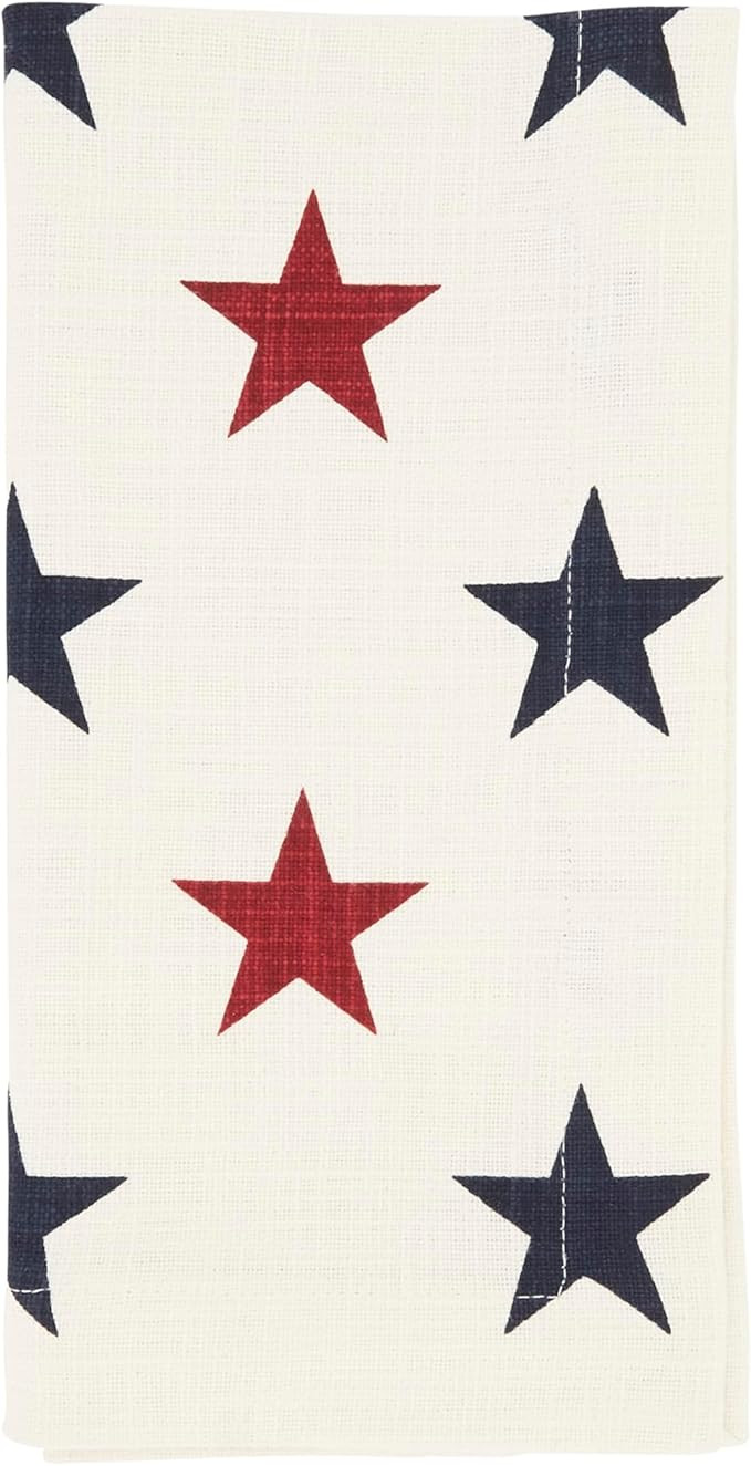 SARO LIFESTYLE Americana Stars Napkin (Set of 4) – Patriotic Star Pattern Table Linen for Memor... | Amazon (US)
