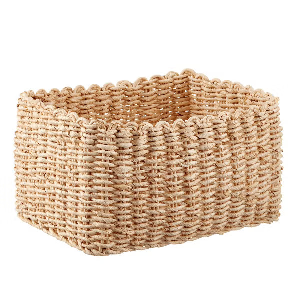 The Container Store Scalloped Maize Bin | The Container Store