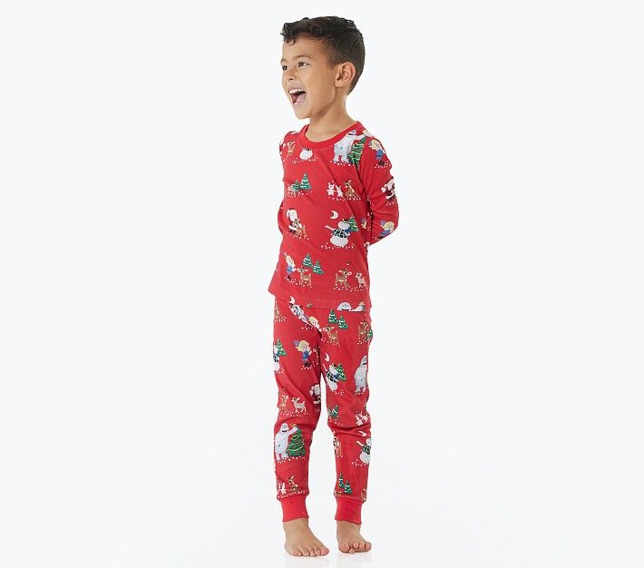 Rudolph® Organic Pajama Set | Pottery Barn Kids