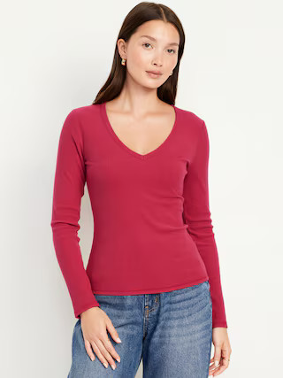 Plush V-Neck T-Shirt | Old Navy (US)