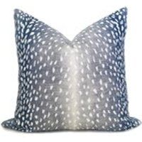 Antelope Linen Pillow Cover  Denim Navy  Fawn Pillow  Deer Pillow  Animal Pillow  Navy Pillow  Designer Pillow  Decorative Pillow | Etsy (US)