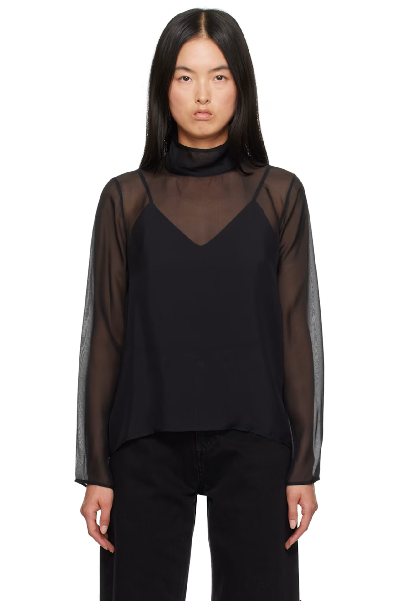 Black Clarice Blouse | SSENSE