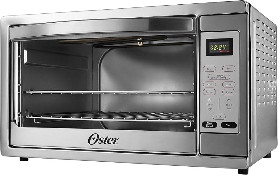Oster Toaster Oven, 7-in-1 Countertop Toaster Oven, 10.5" x 13" Fits 2 Large Pizzas, Stainless St... | Amazon (US)