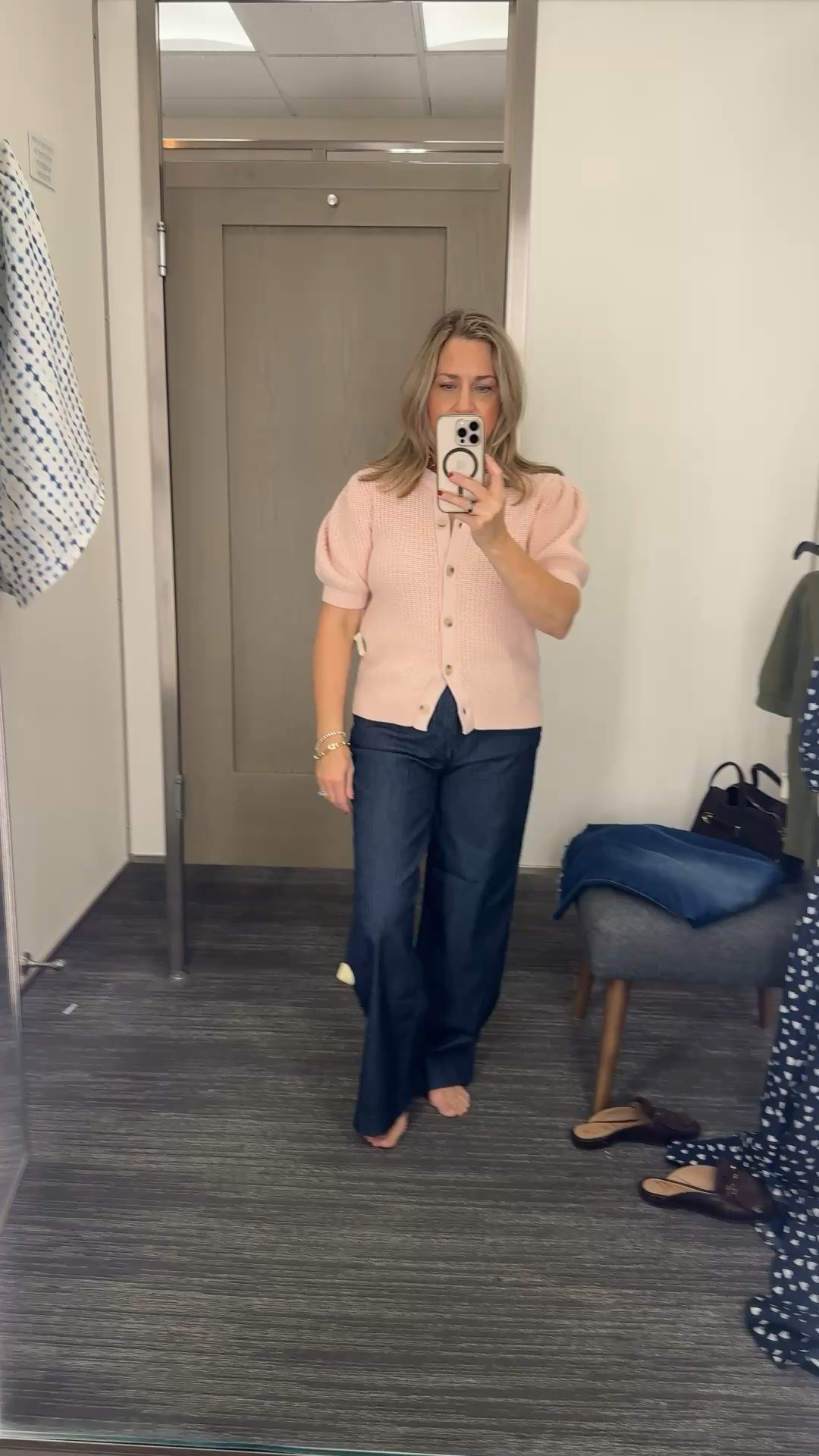 This cardigan screams spring. It also comes in olive green. Striped jeans are a vibe! 

#LTKOver40 #LTKPetite #LTKootd