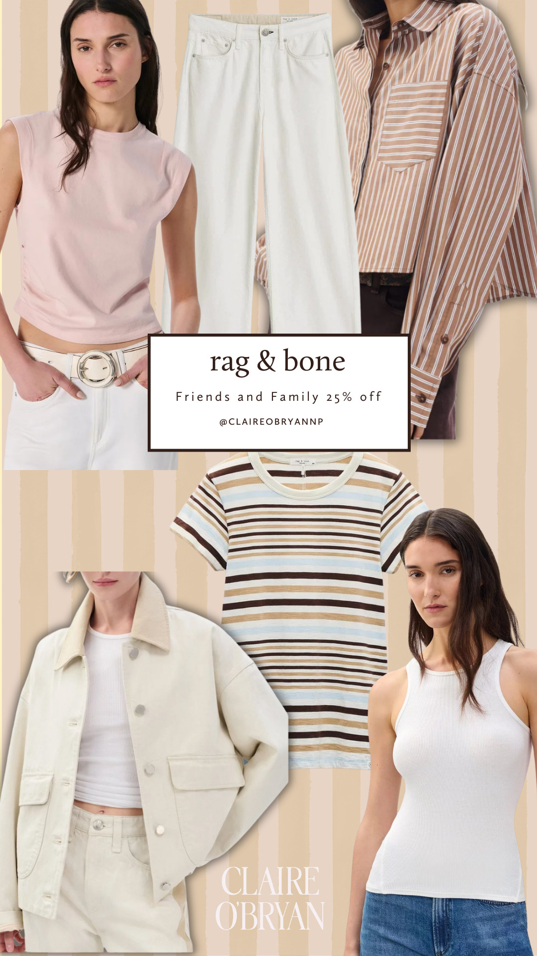 Rag & Bone 25% OFF Sale Edit — My Top Picks 
Rag & Bone is serving quiet luxury meets everyday cool this season, and with 25% off, it’s the perfect moment to refresh your spring lineup. Here are the pieces worth adding to cart before they disappear: 

 