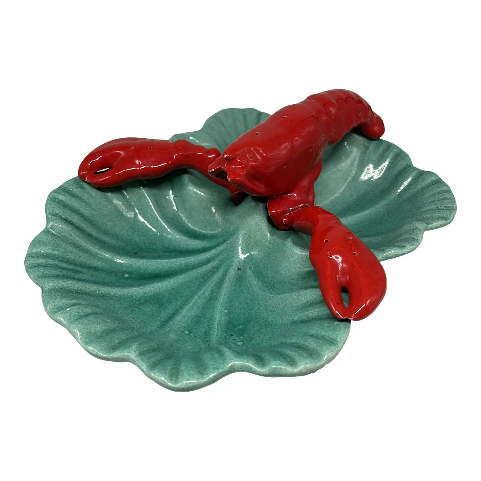 Vinage Mid-Century Ceramic Lobster Dish | Chairish