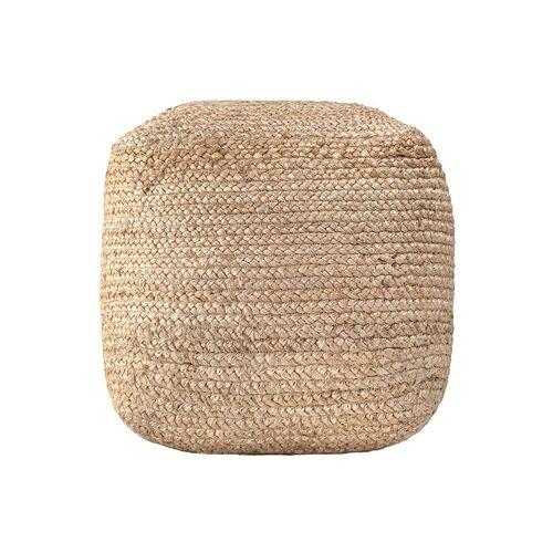 Braided Jute Pouf, Beige | One Kings Lane