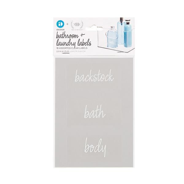 The Home Edit by iDesign Bath Labels Pkg/18 | The Container Store