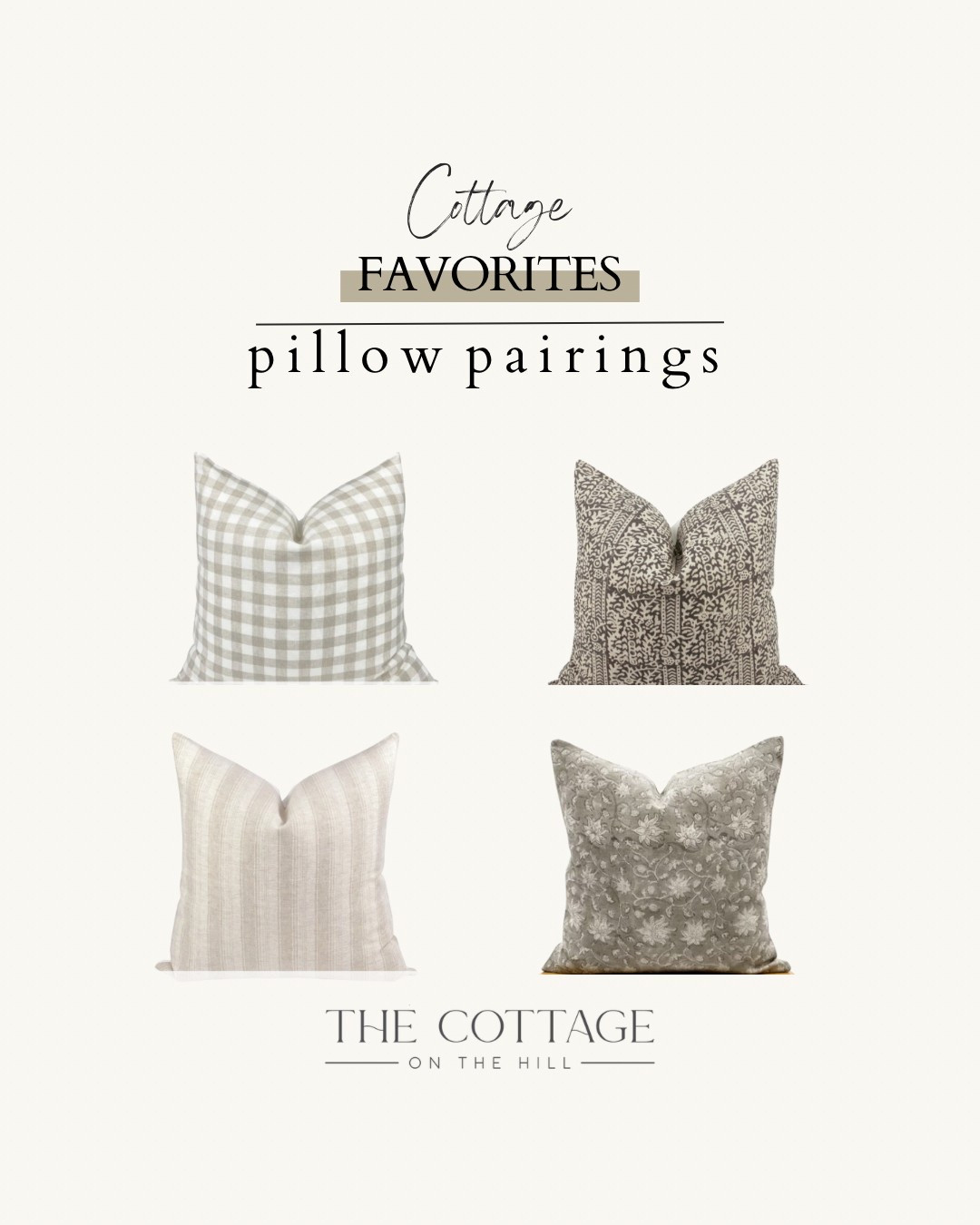 Pillow pairings for a brown sofa 

#LTKHome #LTKStyleTip