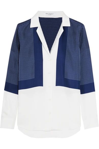 Adalyn printed silk-twill shirt | NET-A-PORTER (US)