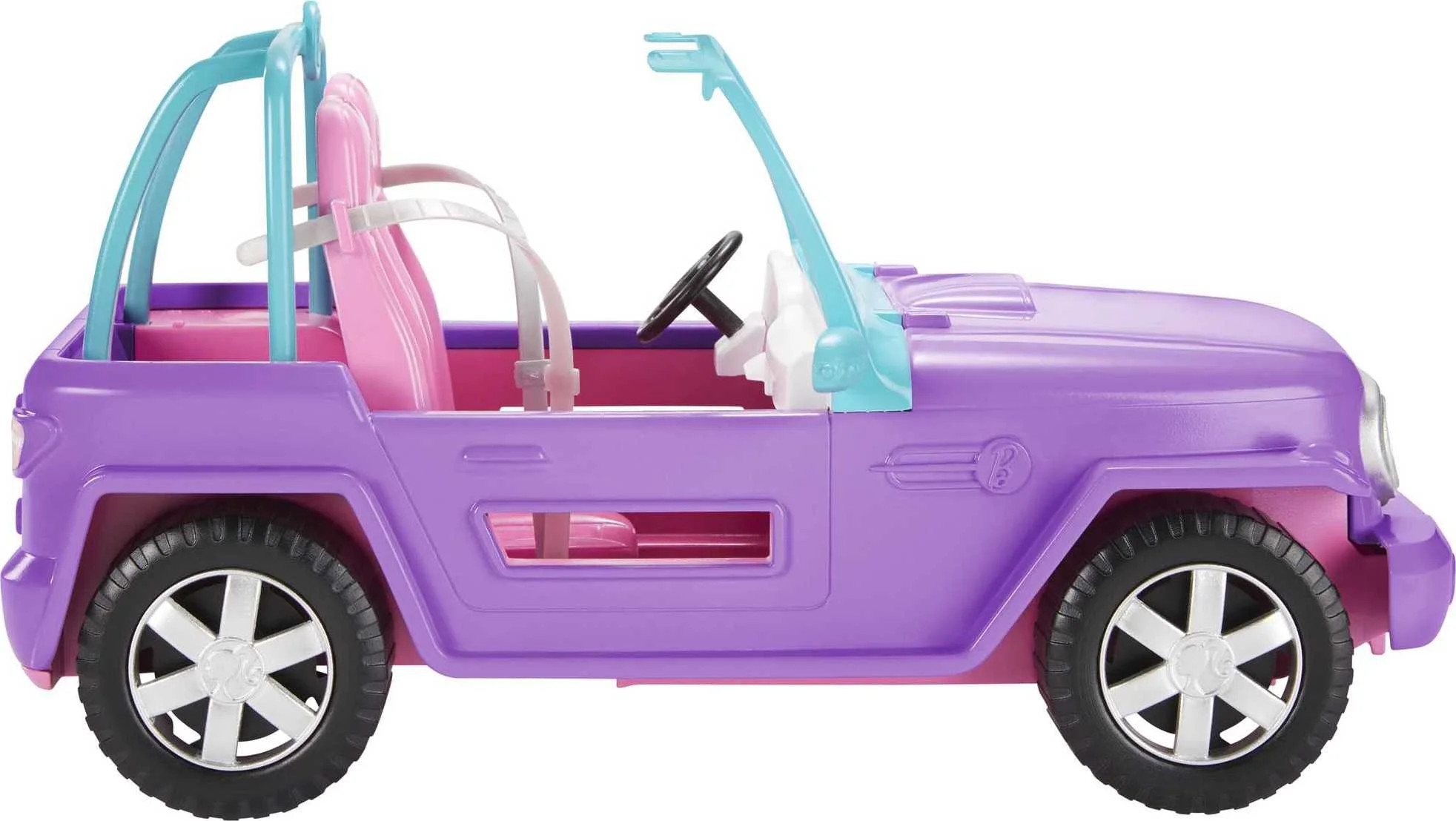 Barbie Off-Road Vehicle, Purple Toy Car with 2 Pink Seats and Rolling Wheels | Walmart (US)