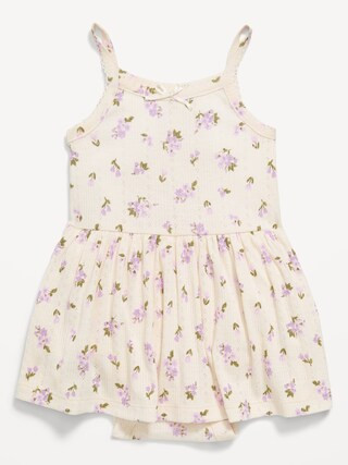 Printed Pointelle-Knit Bodysuit Dress for Baby | Old Navy (US)