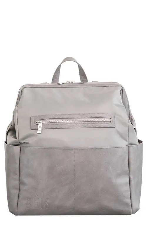 Béis The Backpack Diaper Bag in Grey at Nordstrom | Nordstrom