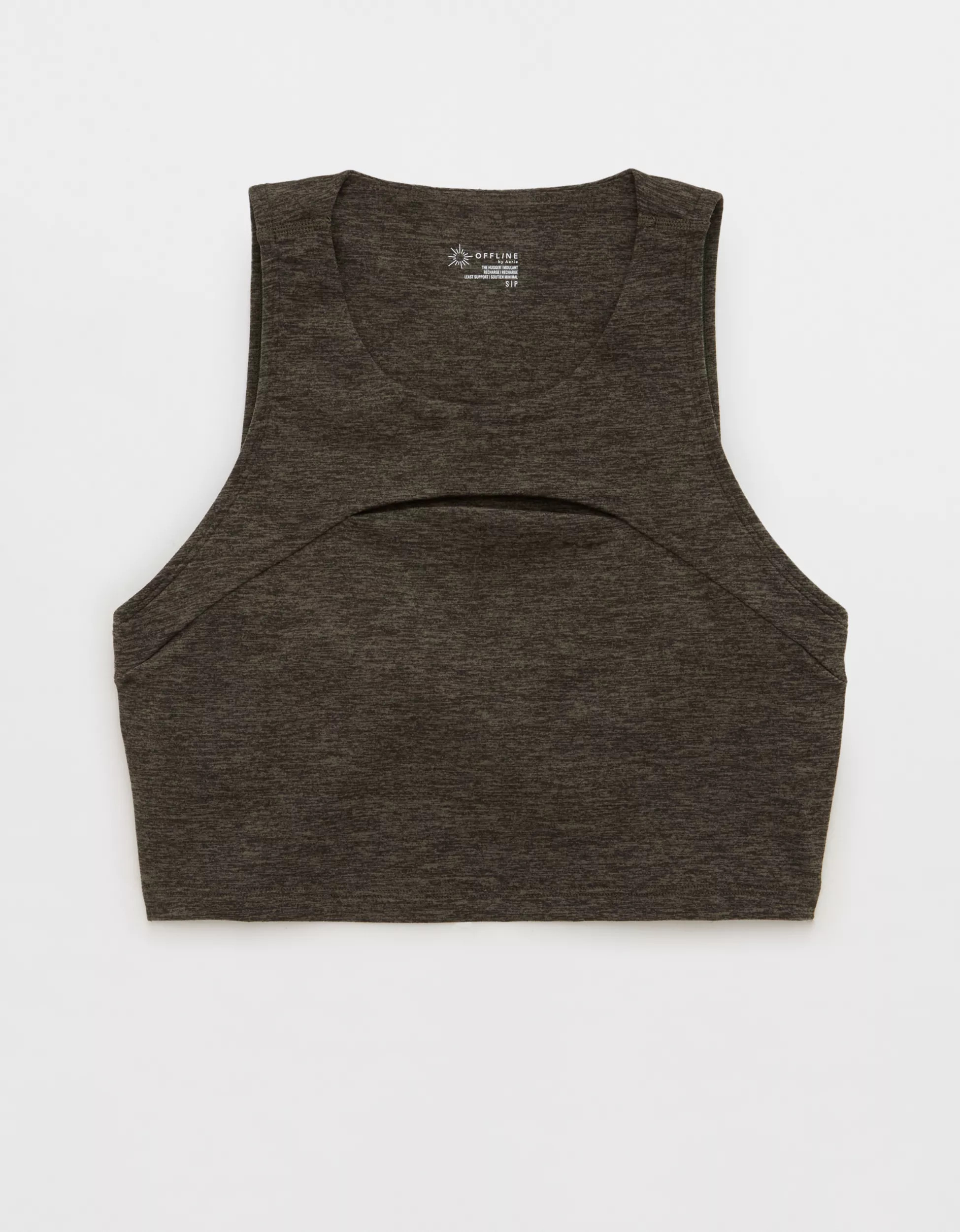 OFFLINE By Aerie The Hugger Keyhole High Neck Sports Bra | Aerie