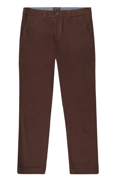 Brown Bowie Stretch Cotton Chino | JACHS NY