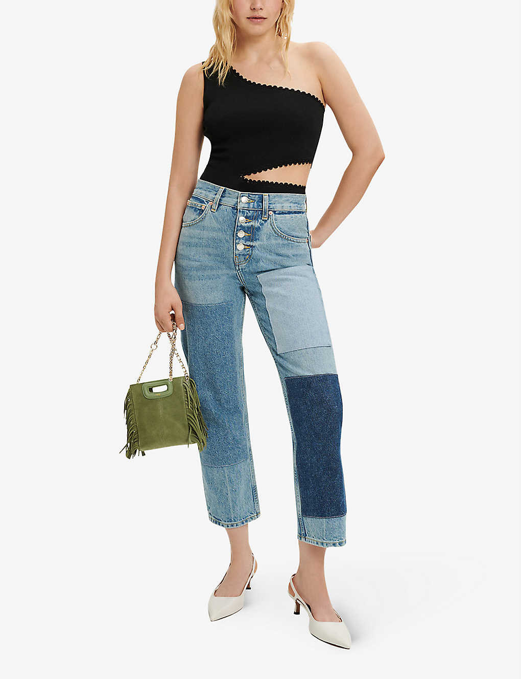 Momento scalloped knitted bodysuit | Selfridges