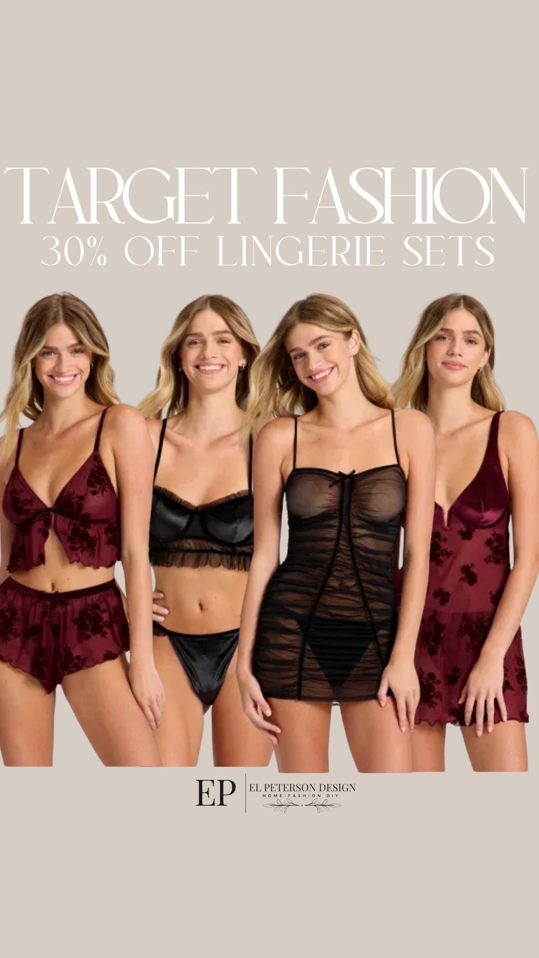 Target
30% off lingerie 

#LTKSaleAlert