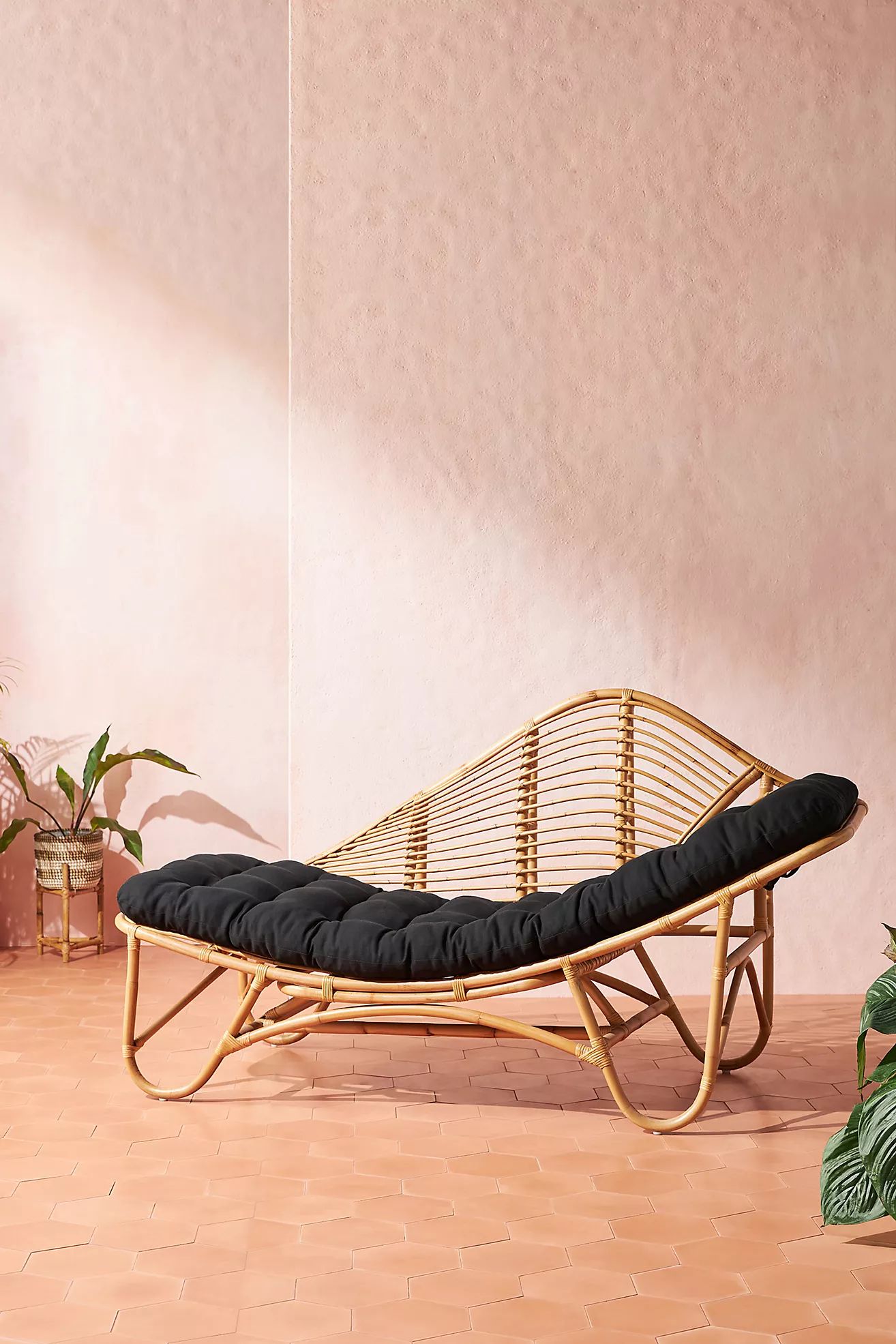 Positano Rattan Indoor/Outdoor Chaise Lounge | Anthropologie (US)