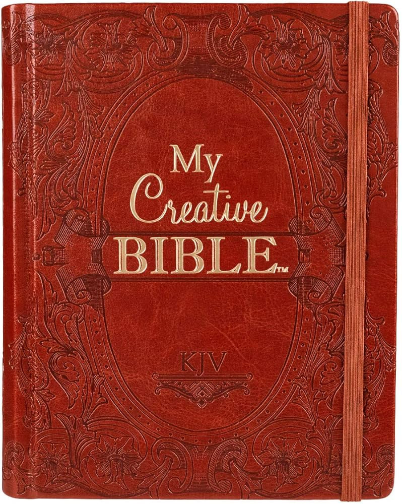 KJV Holy Bible, My Creative Bible, Faux Leather Hardcover - Ribbon Marker, King James Version, Sa... | Amazon (US)