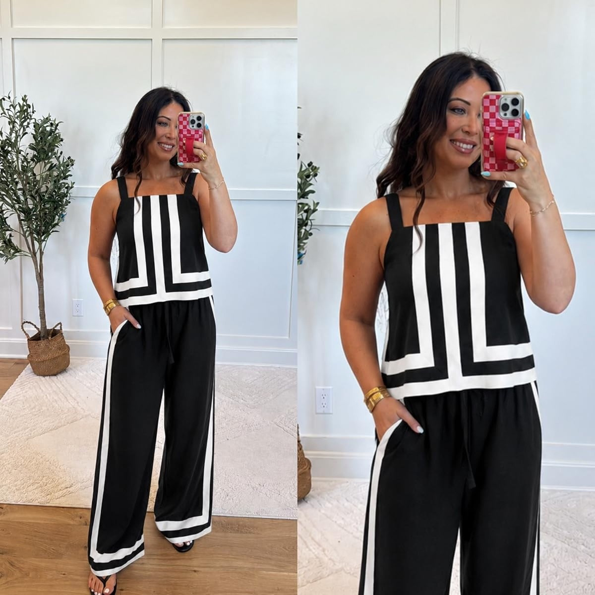 A matching set that looks way more expensive than it is 👏🖤 This one is chic, comfy, and makes getting dressed SO easy. The bold print is everything!

Wether you’re going for casual or dressy, I’ve attached the sandals I’d wear with this set to give it that extra cherry on top🌸🍒🖤

#LTKStyle #MatchingSet #AmazonFashion #NeutralStyle #ChicStyle #VacationOutfit #SummerFashion #FashionFinds #OOTD #AmazonFinds

#LTKgrwm #LTKmomlife #LTKootd