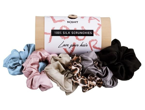 Silk Scrunchies - 6 Pack | DISCOVER NIGHT