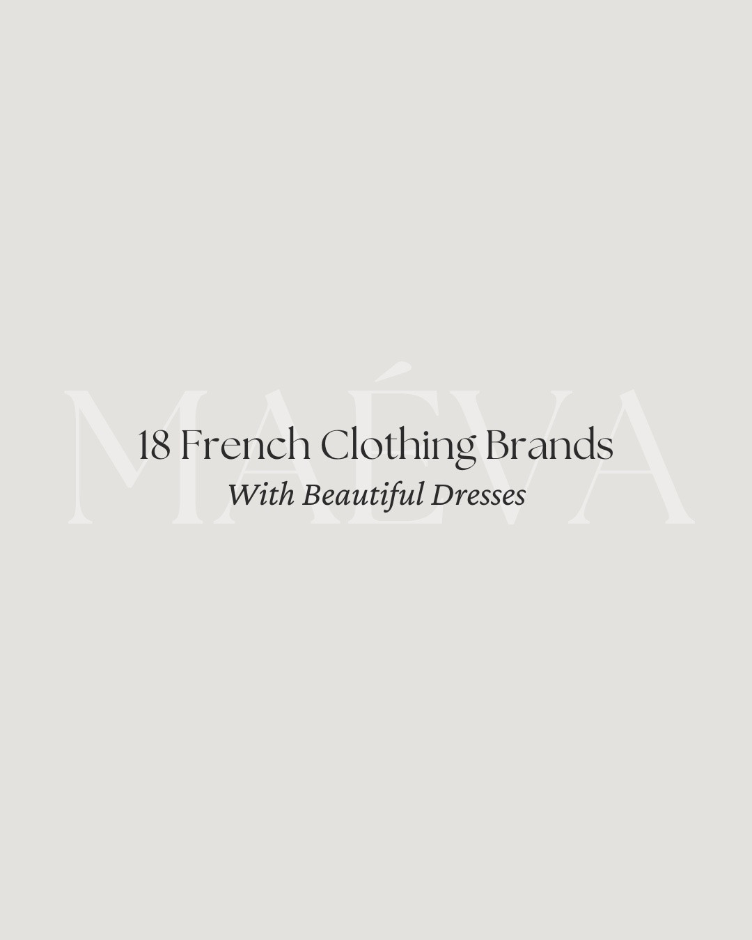18 French Clothing Brands With Beautiful Dresses 🤍

One of my favorite things to wear during the summer is a beautiful dress! Whether I'm heading out for brunch, packing for a trip to Europe, dressing for date night, or looking for the perfect wedding guest dress, it's always the first piece I reach for!

After spending the past month back home in France, I discovered so many beautiful collections I couldn't wait to share 🤍  So I put together this guide featuring 18 of my favorite French clothing brands for timeless dresses, from effortless everyday styles and breezy linen dresses to romantic florals and elegant occasion pieces! 

🤍 Discover the full article on maevawithamour.com, where I share all 18 French clothing brands in detail, along with my favorite dresses from each collection and a curated shopping edit

✨ You can also shop the full edit on ShopMy @ maevawithamour under ‘French & EU Clothing’ - link in bio

👉 Save and follow along for more French-inspired style, thoughtful discoveries, and timeless wardrobe finds

With Amour, M.

#LTKootd #LTKTravel #LTKWedding