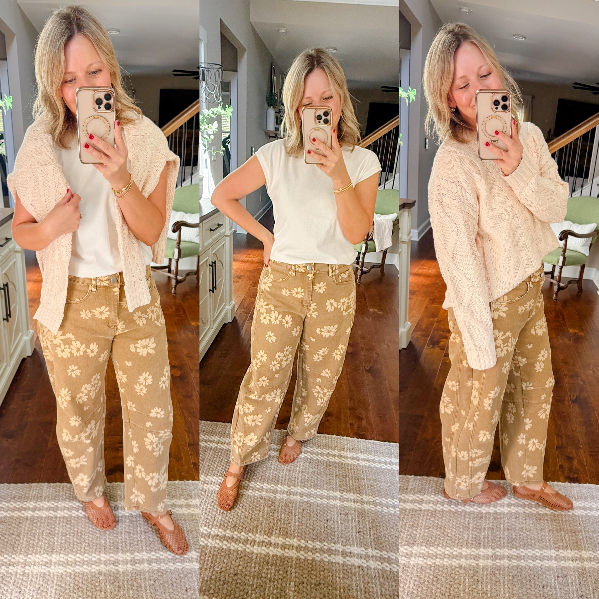 How FUN are these pants for FALL?! 🤎

They are loose fitting w/ a slight barrel!

Styled w/ a white T or a chunky sweater! 

All from Amazon!

#LTKFindsUnder50 #LTKStyleTip #LTKPetite