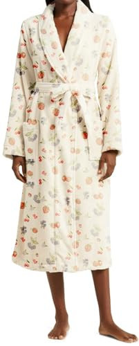 Yiulangde Cute Floral Fruit Robes for Women Y2k Cotton Lightweight Long Plush Robes Fuzzy Fleece Bathrobe with Belt Nightgown | Amazon (US)