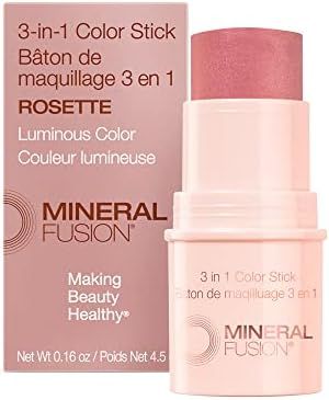 Mineral Fusion 3-in- Color Stick (Packaging May Vary), Rosette, Rosette, 1 Count | Amazon (US)