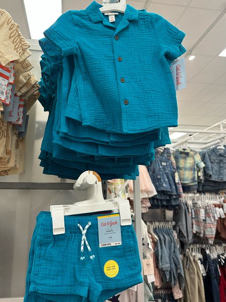 The cutest matching toddler boy set from Target. Made of gauze material so would be lightweight & perfect for summer!  

#LTKkids #LTKbaby #LTKFind