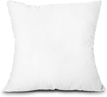 Edow Throw Pillow Insert, Lightweight Soft Polyester Down Alternative Decorative Pillow, Sham S... | Amazon (US)