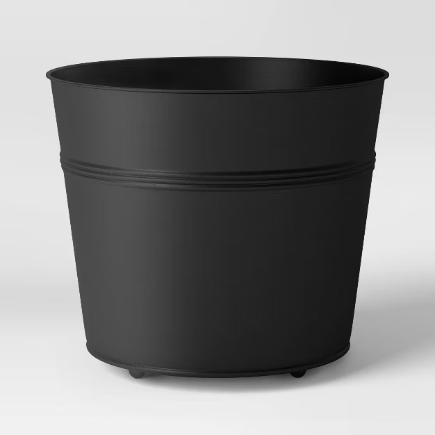 Indoor/Outdoor Iron Planter Black - Threshold™ designed with Studio McGee | Target