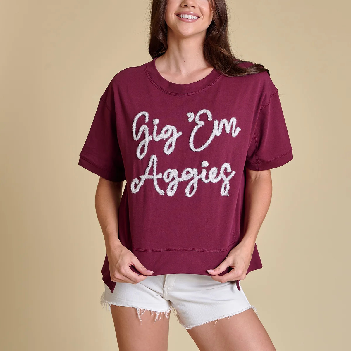 Game Day Glitter Script Top | Stewart Simmons