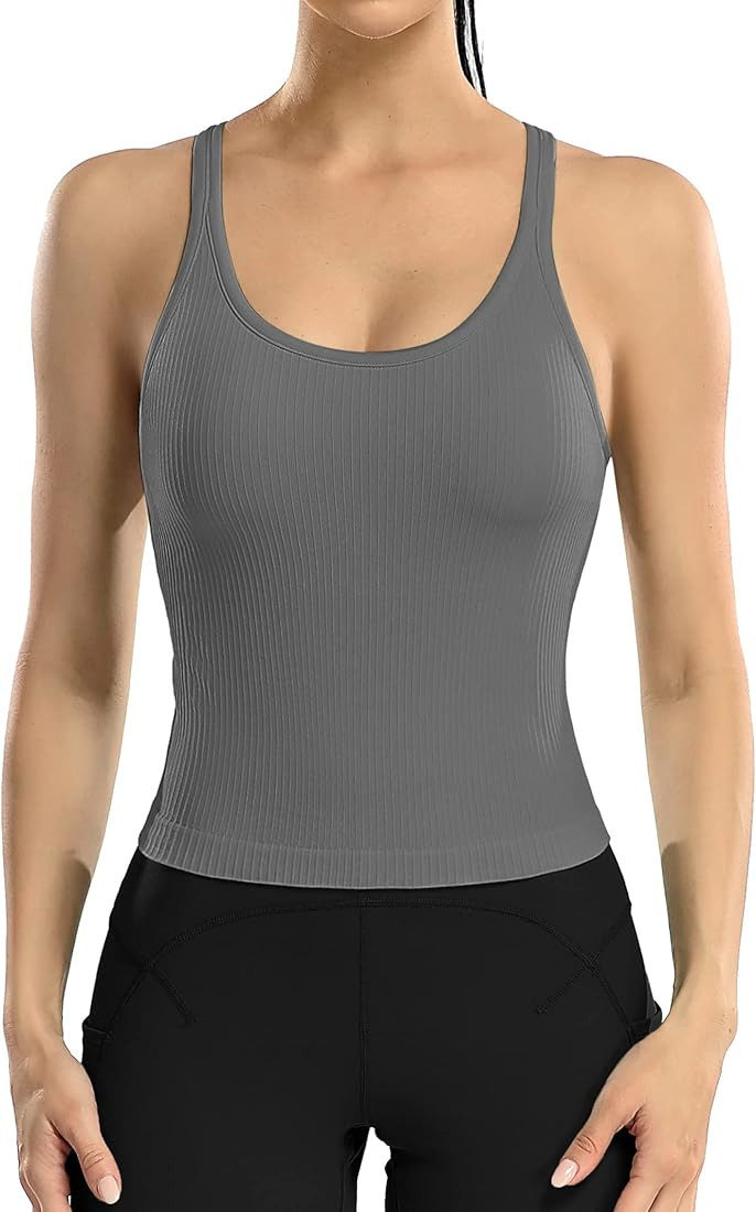 Gray racerback Tank | Amazon (US)