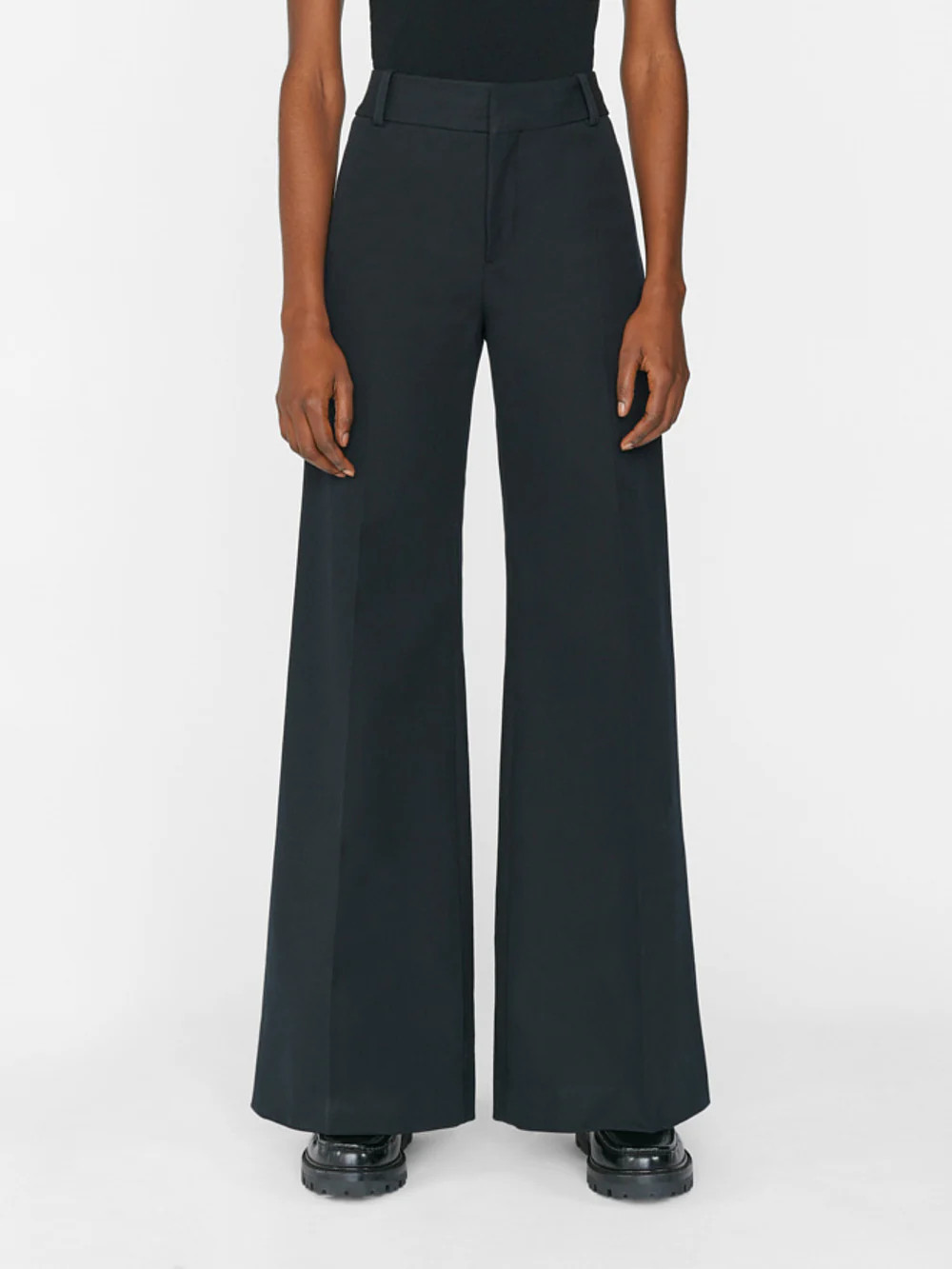 Le Palazzo Trouser  in  Noir | Frame Denim