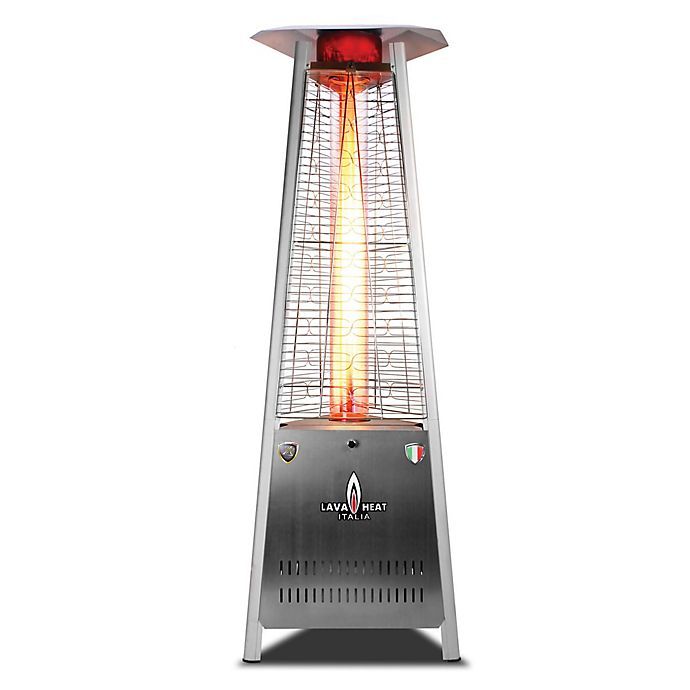 Lava Heat Italia® 6-Foot A-Line Capri Propane Patio Heater in Stainless Steel | Bed Bath & Beyond